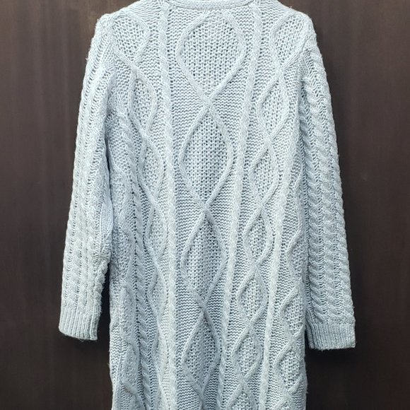 Telluride Clothing Company NWT Pearl gray Sweater duster  Size L - Picture 5 of 11